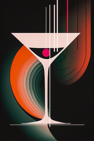 C'est l'heure du cocktail ! Vieille affiche d'un cocktail par Roger VDB