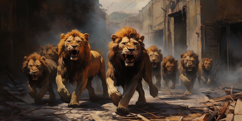Urbane Call: Awakening of the Lions by Emil Husstege