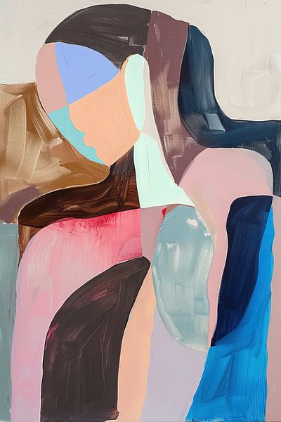 Minimalistisches Frauenporträt von Blickfänger Gemälde