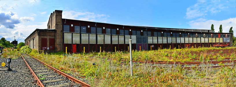 Vue panoramique du hangar à locomotives annulaires 1 par Edgar Schermaul