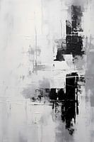 Abstract Painting Monochrome, black and white