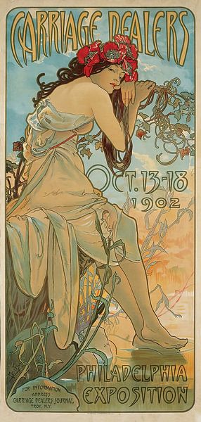 Carriage Dealers (1902) von Alphonse Mucha von Peter Balan