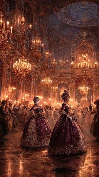 A grand masquerade ball set by Teti Bright