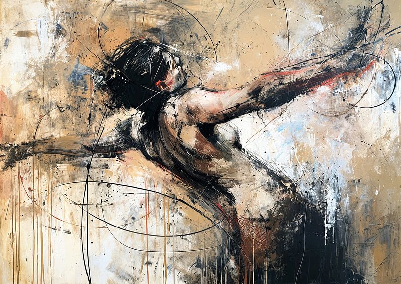 Énergie urbaine abstraite | Art urbain abstrait par Peintures accrocheuses