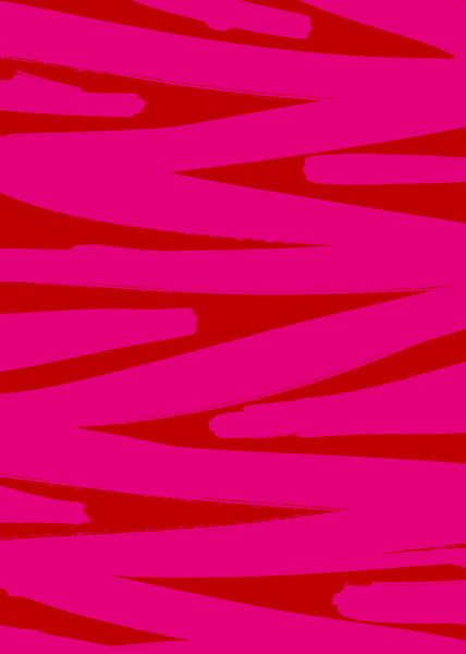 Modernes Abstraktes in leuchtendem Rosa von Studio Allee