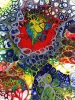 Peinture abstraite à l'acrylique