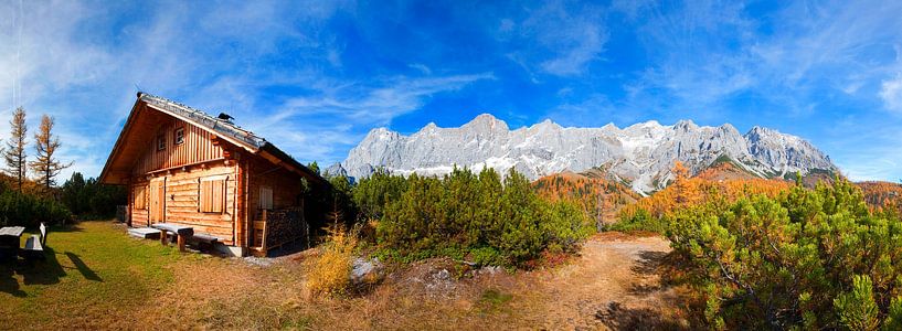Autumn panorama on the Dachstein by Christa Kramer