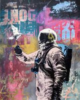 Astronaute et oiseau