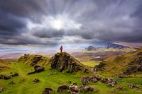 Randonneurs dans le Quiraing Isle of Skye