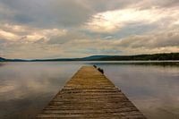 Small dock on a quiet lake