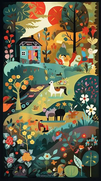 Illustration Of The Countryside by Eye catching paintings