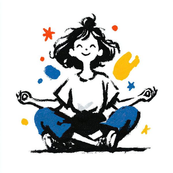 Woman Meditation | Calm and Colourful Meditation by OMG Art