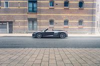 Audi R8 V10 in a Stylish Parking Garage with Soft Lighting