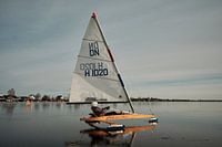 Ice sailing on the Nieuwkoopse Plassen