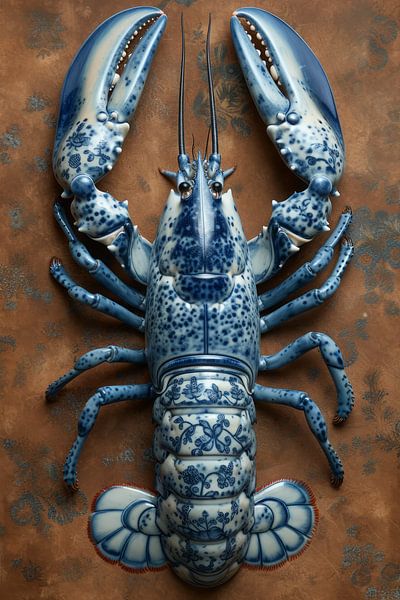 Lobster in Delftware porcelain by Dunto Venaar