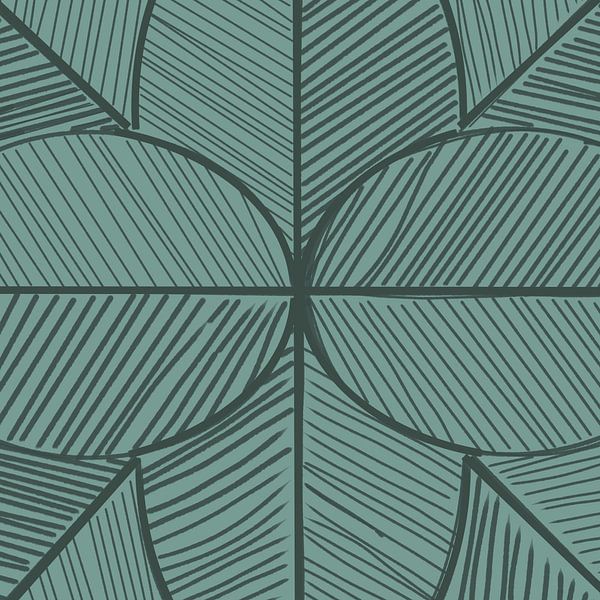 Hand painted tropical leaf by Mad Dog Art