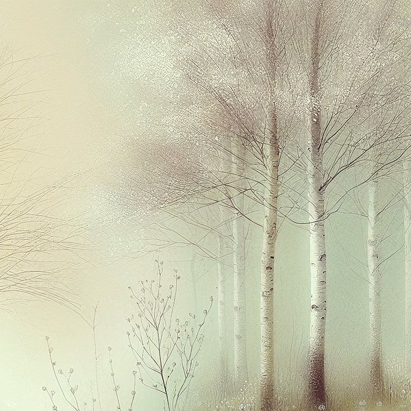 FORÊT DE BOULEAUX NO1 par Pia Schneider