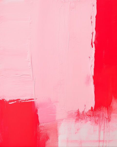 Abstrait moderne en rose et rouge par Studio Allee