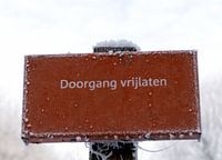 Doorgang vrijlaten