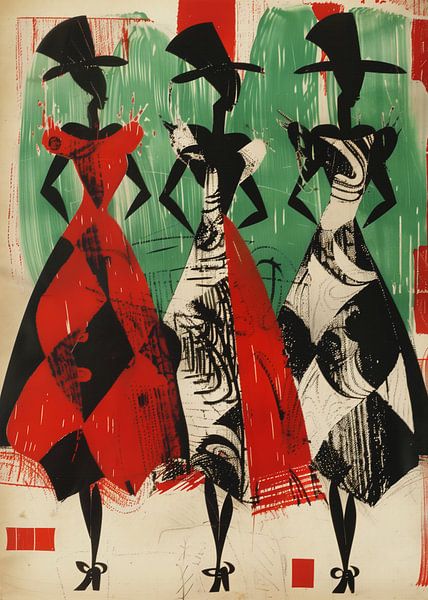 Femmes à chapeau par Andreas Magnusson