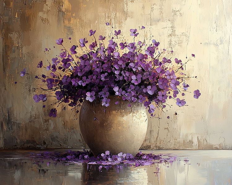 Lila Blumen Malerei | Lavendel Luxe Eclipse von Kunst Laune