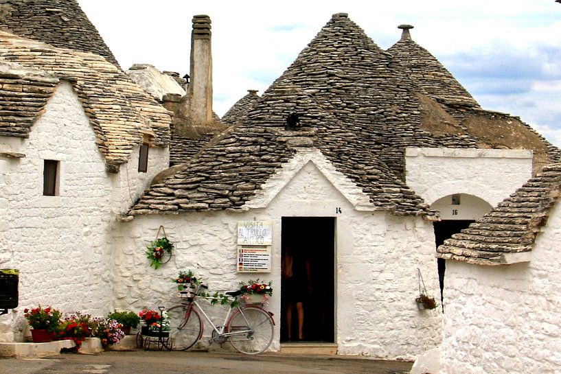 Trulli-Ferienhäuser in Alberolbello, Italien von Henk Langerak