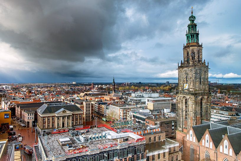 Rainfall drains over the city of Groningen by Evert Jan Luchies