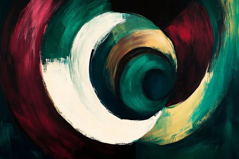 Abstract colour spiral - Dynamic and deep by Poster Art Shop