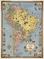 Pictorial Map of South America