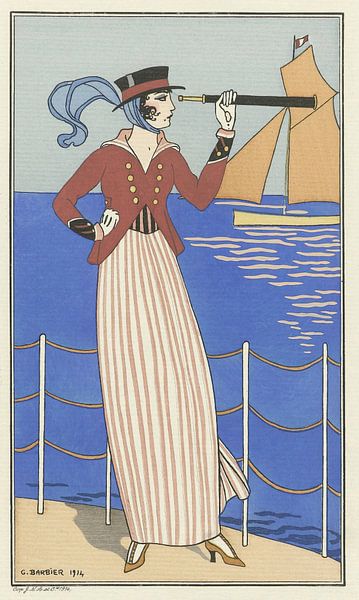 George Barbier - Costume de Yacht (1914) par Peter Balan