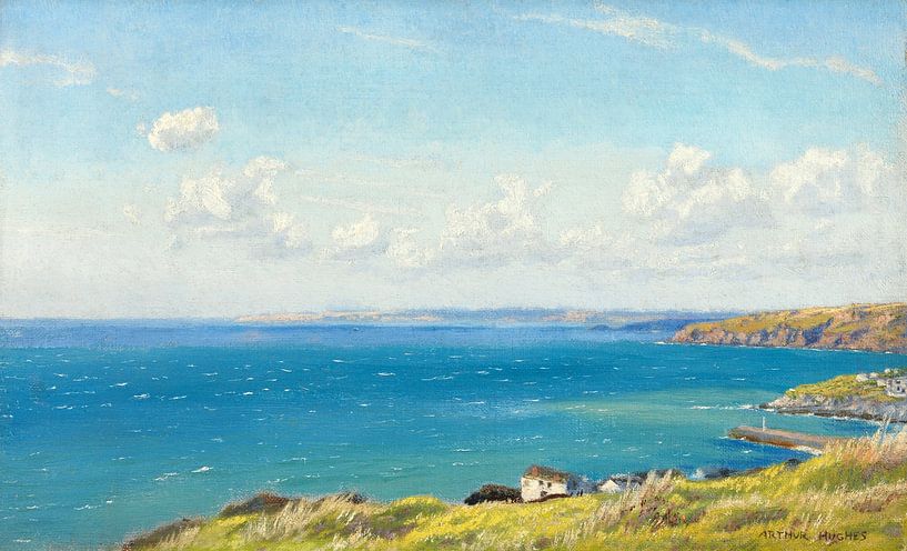 Arthur Hughes, Mount's Bay um 1899 von finemasterpiece