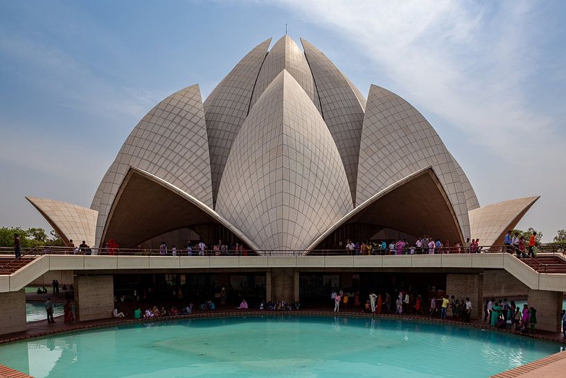 The Lotus Temple in New Delhi by Roland Brack