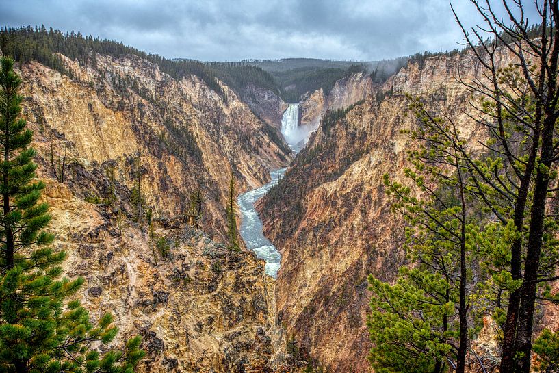 Cascade de Yellowstone par Marcel Wagenaar
