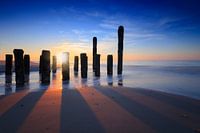 Sonnenuntergang an der Küste von Zeeland