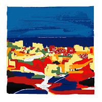 Sérigraphie en couleur de Mijas en Espagne