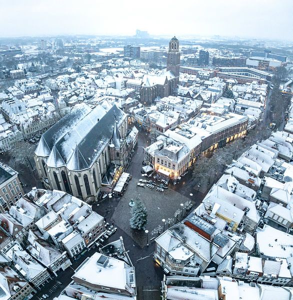 Zwolle downtown district during a cold winter morning by Sjoerd van der Wal Photography