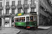 Old streetcar in Lisbon