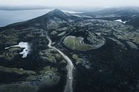 Through the wilderness: Iceland's volcanic landscape from above