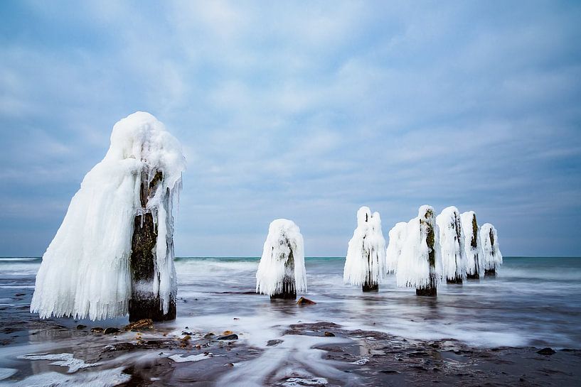 Winter an der Küste der Ostsee bei Kühlungsborn von Rico Ködder
