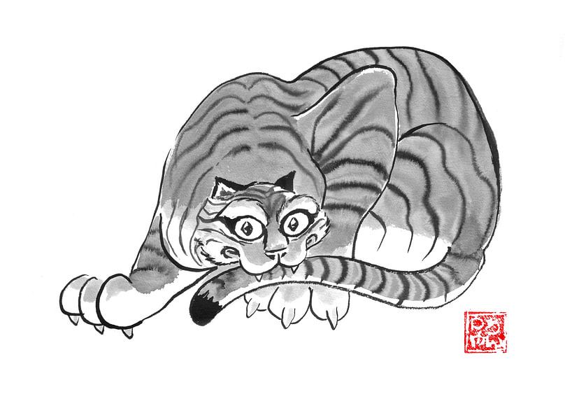 cat tiger par Péchane Sumie