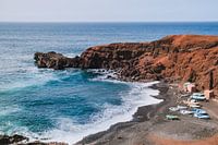 Rugged coastline on Lanzarote