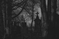 spookachtige begraafplaats in Brugge