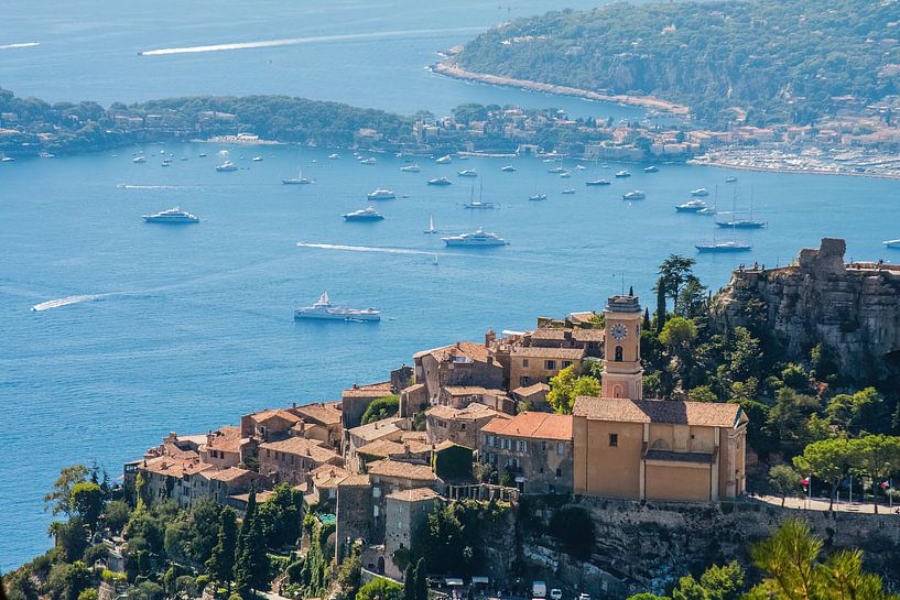 Eze en France, village sur la Côte d'Azur par Rosanne Langenberg