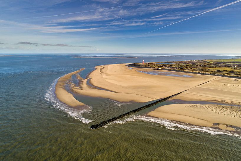 Eierland-Leuchtturm von oben - Texel von Texel360Fotografie Richard Heerschap