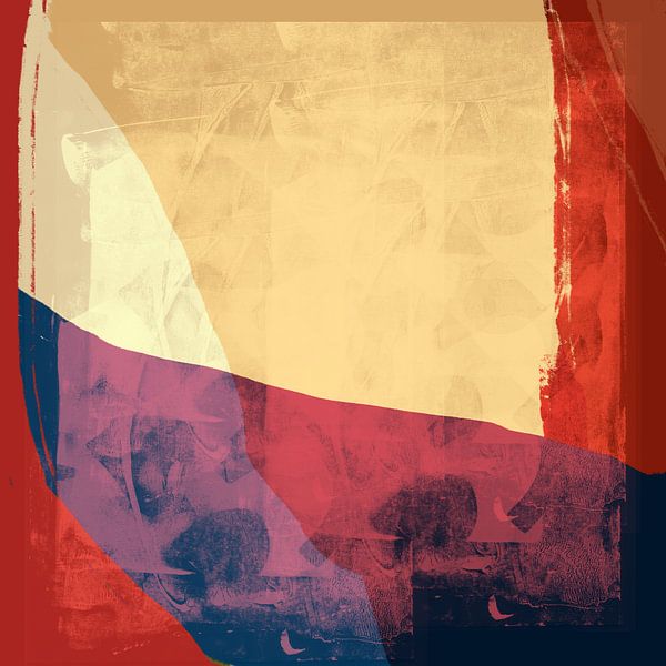 Zeitgenössische bunte minimalistische abstrakte Malerei von Abstrakte minimalistische Kunst