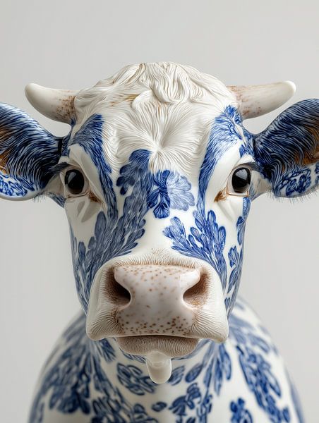 Kuh in Delfter Blau von KoeBoe