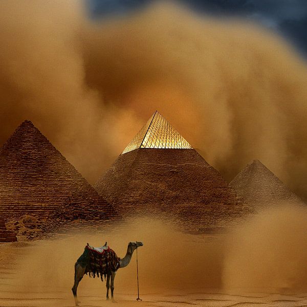 Paris meets Giza - H. Fischer by mimone art