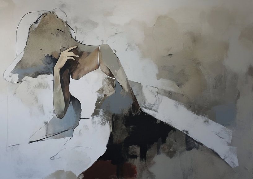 Echos der Gelassenheit von Abstraktes Gemälde