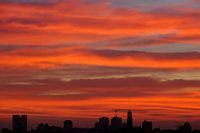 Ligne d'horizon d'Utrecht avec la tour Dom