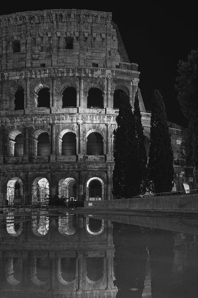 Rome - Colosseum - Black &amp; White by Teun Ruijters